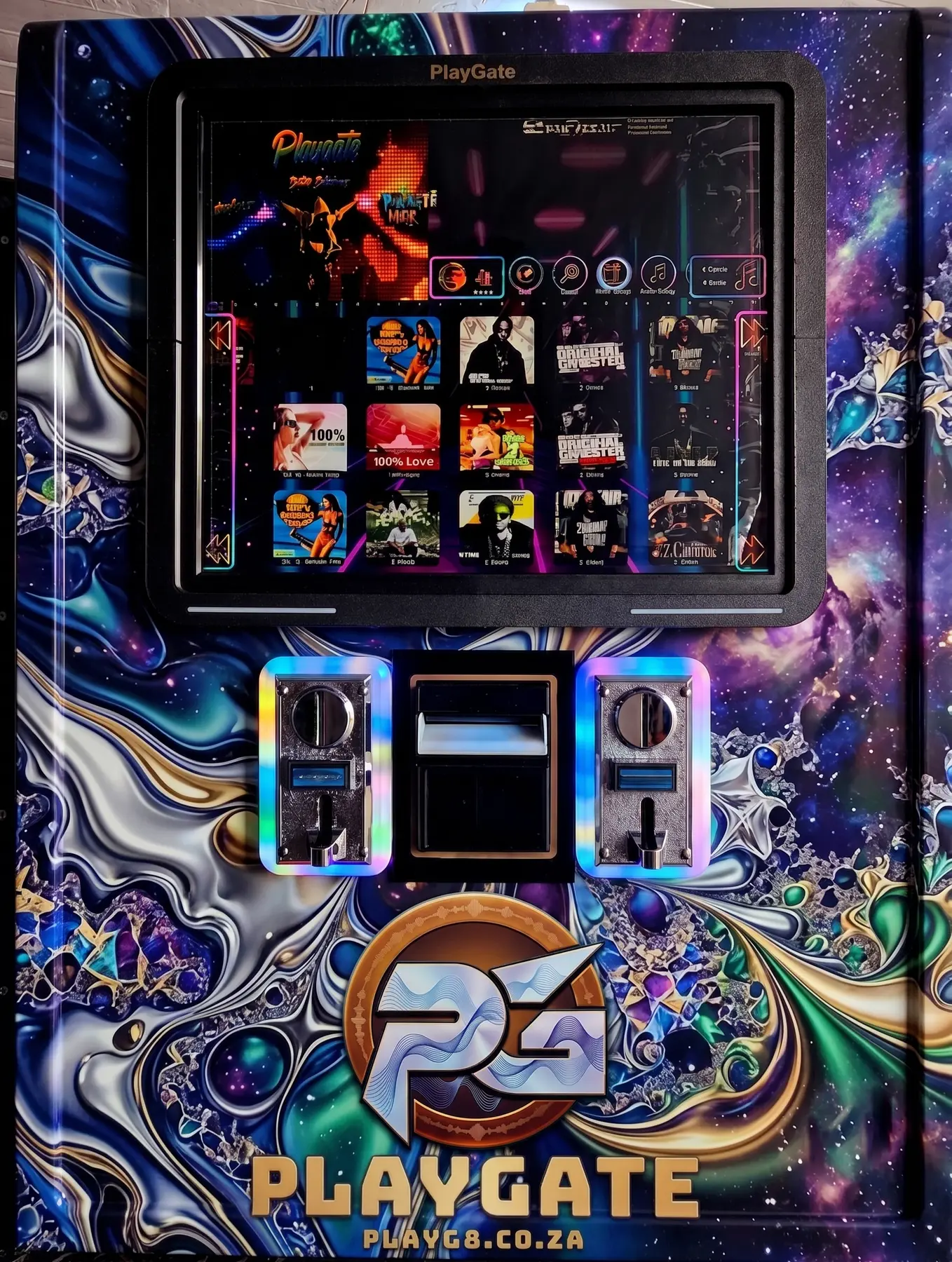 Ultraviolet PlayGate jukebox