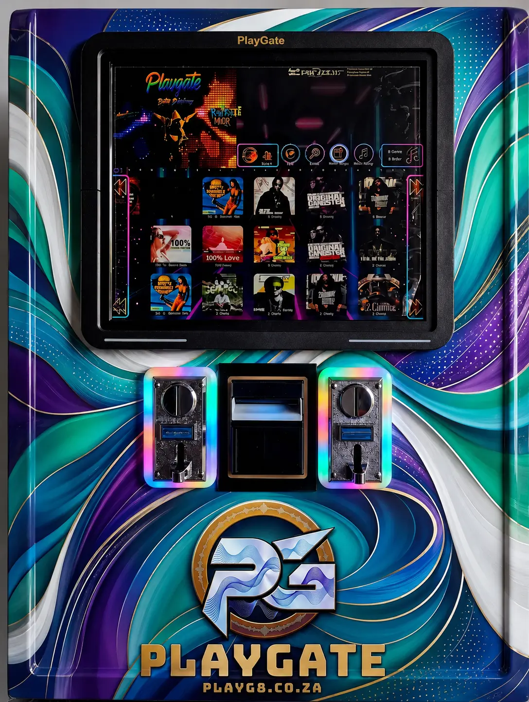 Tidal PlayGate jukebox, centred front view